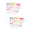 2Stk Rosa Holz Mini DIY Villa Ornament Feines Design 8