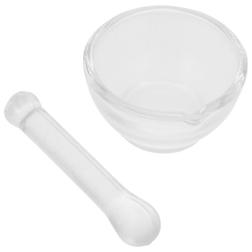 4Sets Transparenter Mörser Mit Pistill Labor- Küchengebrauch 1