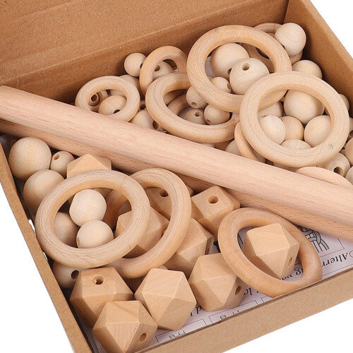 1 set makramee diy materialien wandbehang mit holzstäbchen und -ringen 2