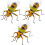 9Pcs Realistic Bee Figurines Durable ABS Clay Wire Desktop Decor 1
