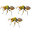 9Pcs Realistic Bee Figurines Durable ABS Clay Wire Desktop Decor 2
