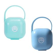 2Pièces Étuis Rangement Sucette Bébé Plastique PP Couleurs Variées