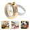 2Stk Mini Fingeruhr Golden Mit Quarz, , Leicht 11