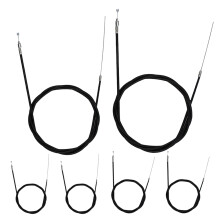 3Ensembles Kit Câbles Acier PVC Noir Arrière