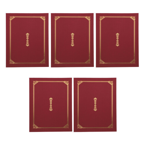 20Pièces Protège-Document Rouge En Pour Diplômes Et Récompenses 2