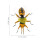 9Pcs Realistic Bee Figurines Durable ABS Clay Wire Desktop Decor 3