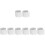 8Pcs Sturdy White PVC Replacement Slats for Vertical Window Blinds 4