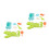14Pcs Kids Sand Toys Set Assorted Color PP Beach Digging Tools 7