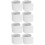 8Pcs Sturdy White PVC Replacement Slats for Vertical Window Blinds 10