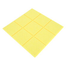 4Pcs Yellow Felt Tiles Sound Insulation Boards for Home Office