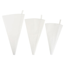 6Pcs White Polyester Cotton Piping Bag for Home Baking Decoration