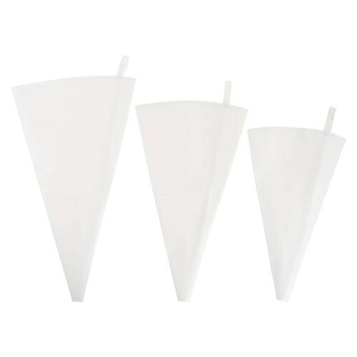 6Pcs White Polyester Cotton Piping Bag for Home Baking Decoration