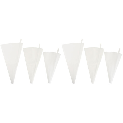 6Pcs White Polyester Cotton Piping Bag for Home Baking Decoration 1