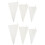 6Pcs White Polyester Cotton Piping Bag for Home Baking Decoration 5