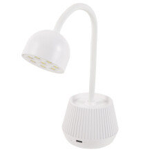 2Pcs White LED Nail Light for Gel Nails Flexible Gooseneck Home Use
