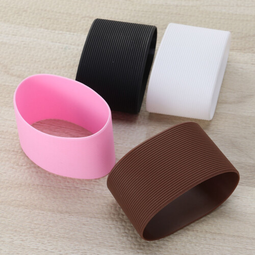 4Pcs Silicone Protective Sleeve for Cups Glass Bottles Assorted Colors 2