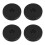 4Pcs Seamless Rotation Black Plastic Turntable Stand for Home Dining 8