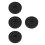 4Pcs Seamless Rotation Black Plastic Turntable Stand for Home Dining 4