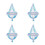 4St Iriserende Feesthangdecor Multi Voor Bachelorette En Podium 4