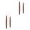 4Pcs Sturdy Wooden Rolling Pins Small Dough Roller for Home Use 8