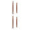 4Pcs Sturdy Wooden Rolling Pins Small Dough Roller for Home Use 4