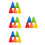 100 Pcs Plastic Roller Skating Marker Cones For Obstacles 2