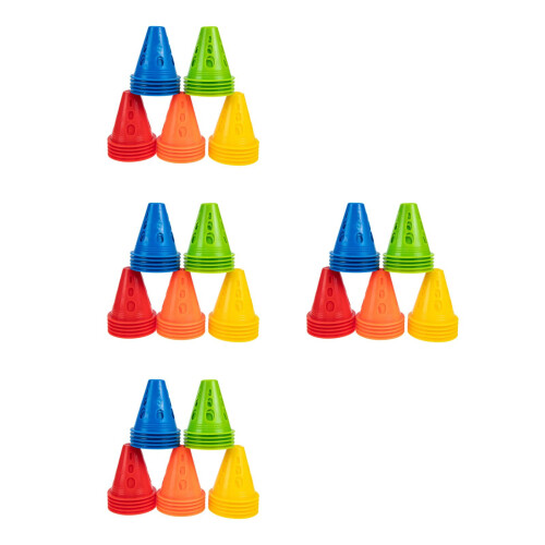 100 Pcs Plastic Roller Skating Marker Cones For Obstacles 1