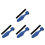 4Sets Blue Polyester Rod Covers Fishing Rod Tip Protector Strap Set 7