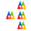 100 Pcs Plastic Roller Skating Marker Cones For Obstacles 4
