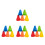 100 Pcs Plastic Roller Skating Marker Cones For Obstacles 5