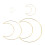 36Pcs Golden Dream Catcher Hoops Iron Frame for Crafting 1