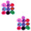 20Pcs Lightweight Juggling Scarves Soft Chiffon Dance Studio Props 8
