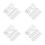 64Pcs Home Use Roller Shade Chain Retainers Clear Acrylic Cord Hooks 8