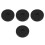 4Pcs Seamless Rotation Black Plastic Turntable Stand for Home Dining 9