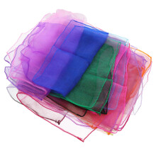 20Pcs Lightweight Juggling Scarves Soft Chiffon Dance Studio Props