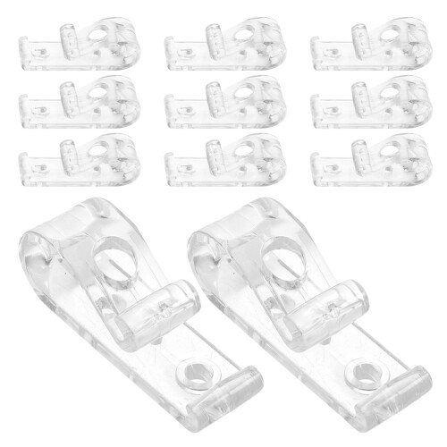 64Pcs Home Use Roller Shade Chain Retainers Clear Acrylic Cord Hooks 2