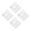 64Pcs Home Use Roller Shade Chain Retainers Clear Acrylic Cord Hooks 5