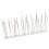 3Pcs Easy-Install Plastic Pigeon Spikes Silver for Bird Protection 1