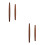 4Pcs Sturdy Wooden Rolling Pins Small Dough Roller for Home Use 5