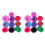 20Pcs Lightweight Juggling Scarves Soft Chiffon Dance Studio Props 4