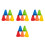 100 Pcs Plastic Roller Skating Marker Cones For Obstacles 6