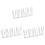 3Pcs Easy-Install Plastic Pigeon Spikes Silver for Bird Protection 2