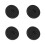 4Pcs Seamless Rotation Black Plastic Turntable Stand for Home Dining 6