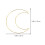36Pcs Golden Dream Catcher Hoops Iron Frame for Crafting 2