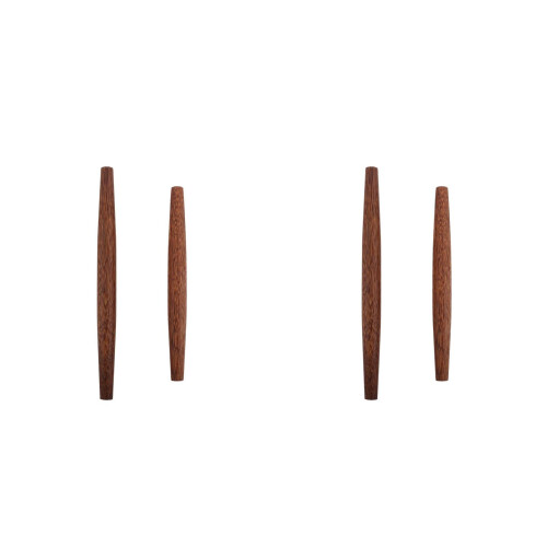 4Pcs Sturdy Wooden Rolling Pins Small Dough Roller for Home Use 2