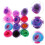 20Pcs Lightweight Juggling Scarves Soft Chiffon Dance Studio Props 11