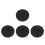 4Pcs Seamless Rotation Black Plastic Turntable Stand for Home Dining 10