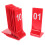30Pcs Double-Sided Red Acrylic Table Number Markers for Weddings 2