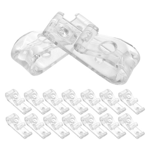 64Pcs Home Use Roller Shade Chain Retainers Clear Acrylic Cord Hooks 1
