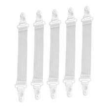48St Verstelbare Witte Bedlaken Clips Elastisch Houder Strap